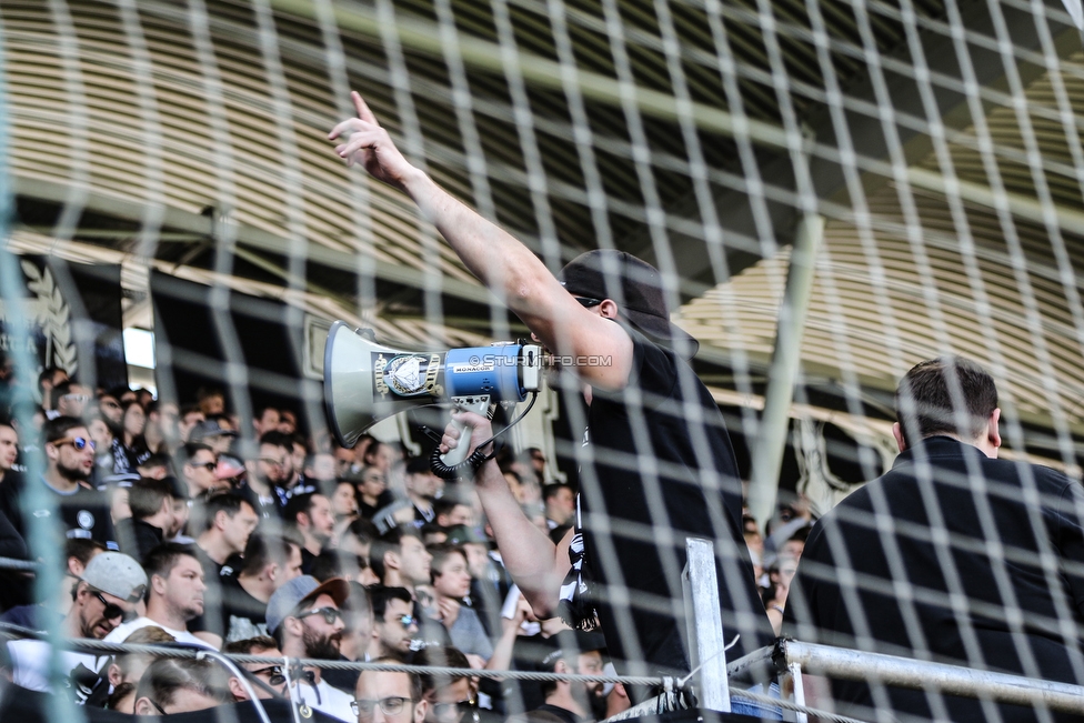 Sturm Graz - St. Poelten
Oesterreichische Fussball Bundesliga, 23. Runde, SK Sturm Graz - SKN St. Poelten, Stadion Liebenau Graz, 31.03.2019. 

Foto zeigt Fans von Sturm
