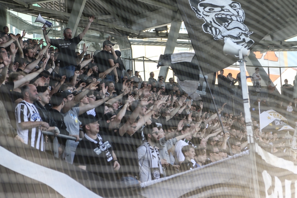 Sturm Graz - St. Poelten
Oesterreichische Fussball Bundesliga, 23. Runde, SK Sturm Graz - SKN St. Poelten, Stadion Liebenau Graz, 31.03.2019. 

Foto zeigt Fans von Sturm
