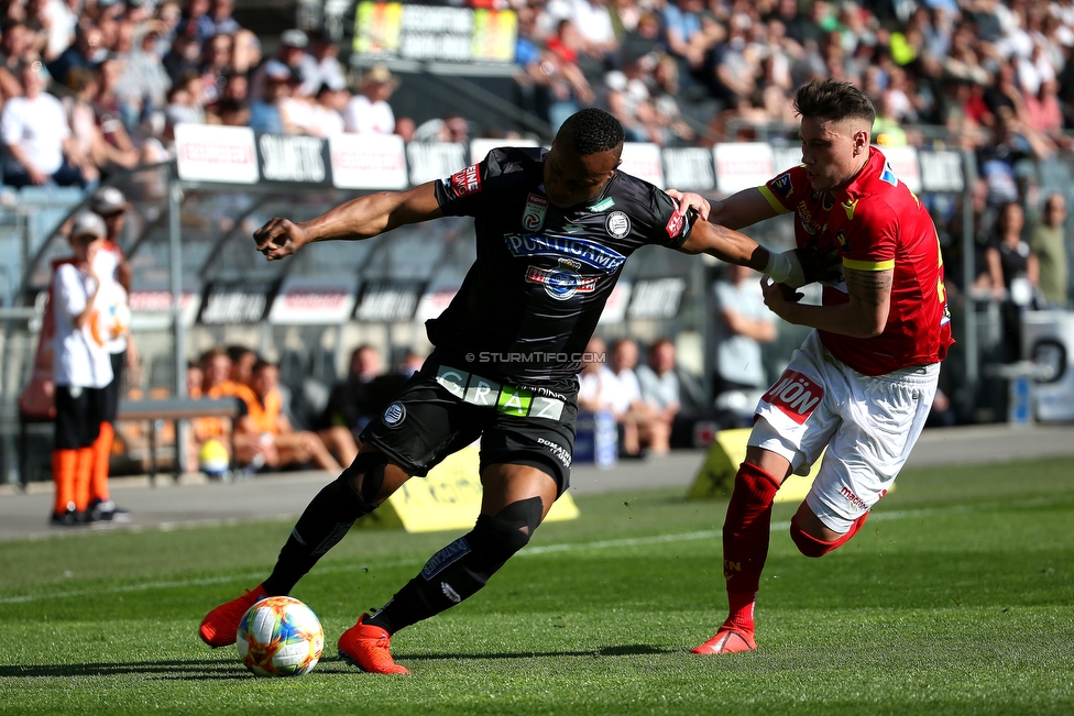 Sturm Graz - St. Poelten
Oesterreichische Fussball Bundesliga, 23. Runde, SK Sturm Graz - SKN St. Poelten, Stadion Liebenau Graz, 31.03.2019. 

Foto zeigt Emeka Friday Eze (Sturm)
