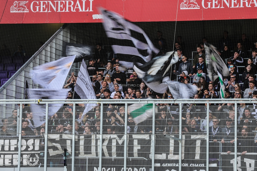 Austria Wien - Sturm Graz
Oesterreichische Fussball Bundesliga, 24. Runde, FK Austria Wien - SK Sturm Graz, Franz Horr Stadion Wien, 07.04.2019. 

Foto zeigt Fans von Sturm
