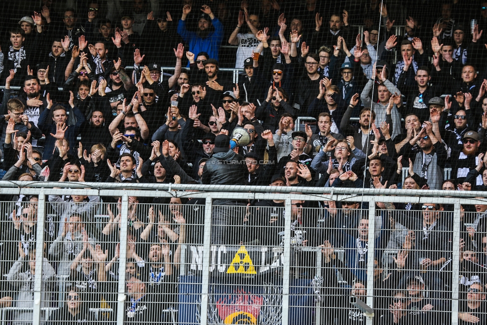 Austria Wien - Sturm Graz
Oesterreichische Fussball Bundesliga, 24. Runde, FK Austria Wien - SK Sturm Graz, Franz Horr Stadion Wien, 07.04.2019. 

Foto zeigt Fans von Sturm
