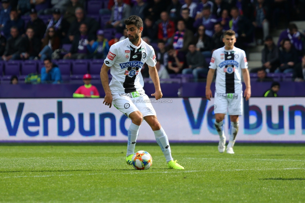 Austria Wien - Sturm Graz
Oesterreichische Fussball Bundesliga, 24. Runde, FK Austria Wien - SK Sturm Graz, Franz Horr Stadion Wien, 07.04.2019. 

Foto zeigt Juan Dominguez (Sturm)
