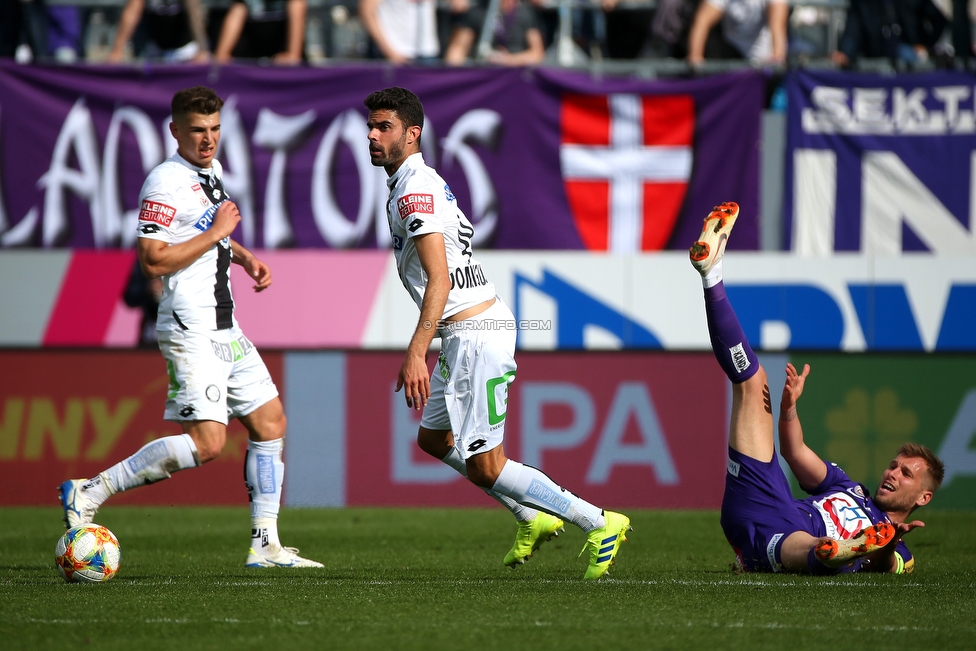 Austria Wien - Sturm Graz
Oesterreichische Fussball Bundesliga, 24. Runde, FK Austria Wien - SK Sturm Graz, Franz Horr Stadion Wien, 07.04.2019. 

Foto zeigt Juan Dominguez (Sturm)
