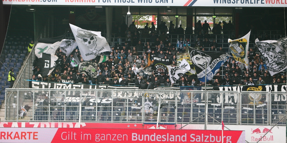 RB Salzburg - Sturm Graz
Oesterreichische Fussball Bundesliga, 25. Runde, FC RB Salzburg - SK Sturm Graz, Franz Horr Stadion Wien, 14.04.2019. 

Foto zeigt Fans von Sturm
