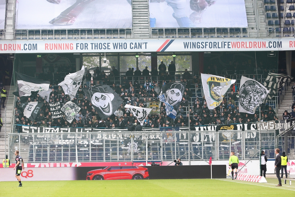 RB Salzburg - Sturm Graz
Oesterreichische Fussball Bundesliga, 25. Runde, FC RB Salzburg - SK Sturm Graz, Franz Horr Stadion Wien, 14.04.2019. 

Foto zeigt Fans von Sturm
