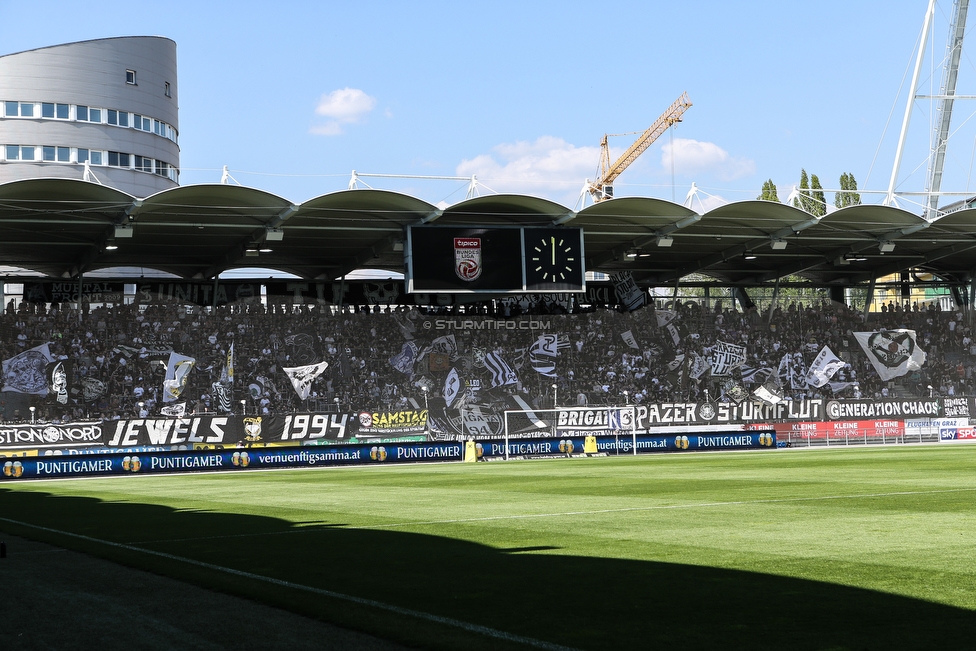 Sturm Graz - Wolfsberg
Oesterreichische Fussball Bundesliga, 26. Runde, SK Sturm Graz - Wolfsberger AC, Stadion Liebenau Graz, 21.04.2019. 

Foto zeigt Fans von Sturm
