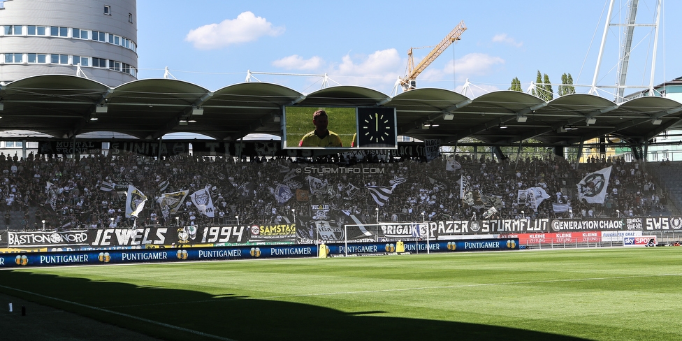 Sturm Graz - Wolfsberg
Oesterreichische Fussball Bundesliga, 26. Runde, SK Sturm Graz - Wolfsberger AC, Stadion Liebenau Graz, 21.04.2019. 

Foto zeigt Fans von Sturm
