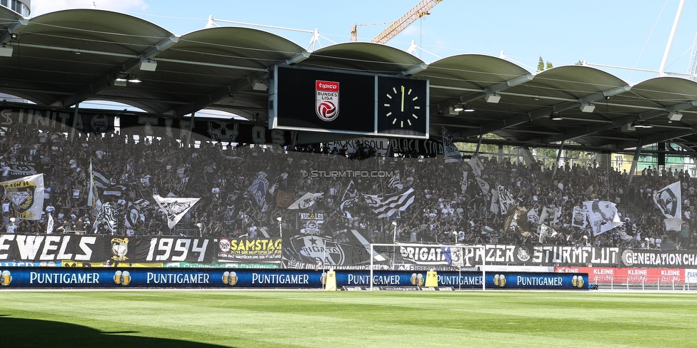 Sturm Graz - Wolfsberg
Oesterreichische Fussball Bundesliga, 26. Runde, SK Sturm Graz - Wolfsberger AC, Stadion Liebenau Graz, 21.04.2019. 

Foto zeigt Fans von Sturm
