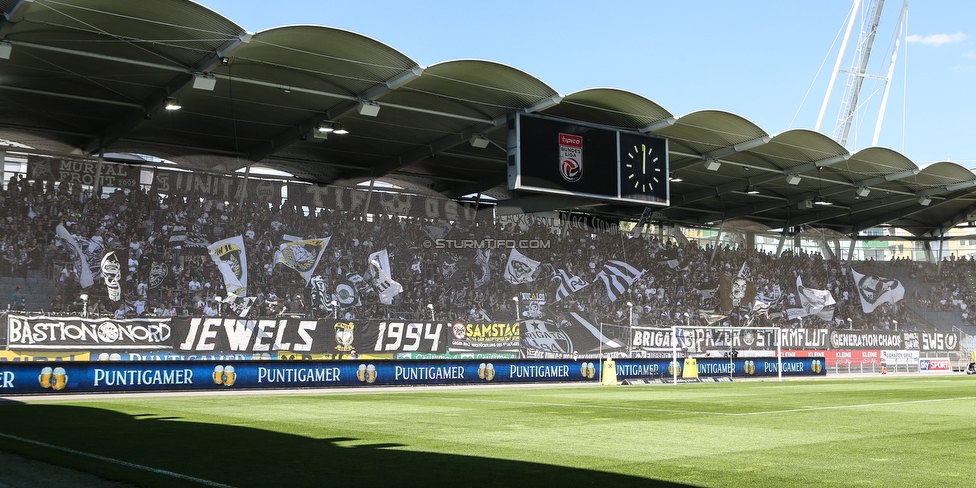 Sturm Graz - Wolfsberg
Oesterreichische Fussball Bundesliga, 26. Runde, SK Sturm Graz - Wolfsberger AC, Stadion Liebenau Graz, 21.04.2019. 

Foto zeigt Fans von Sturm
