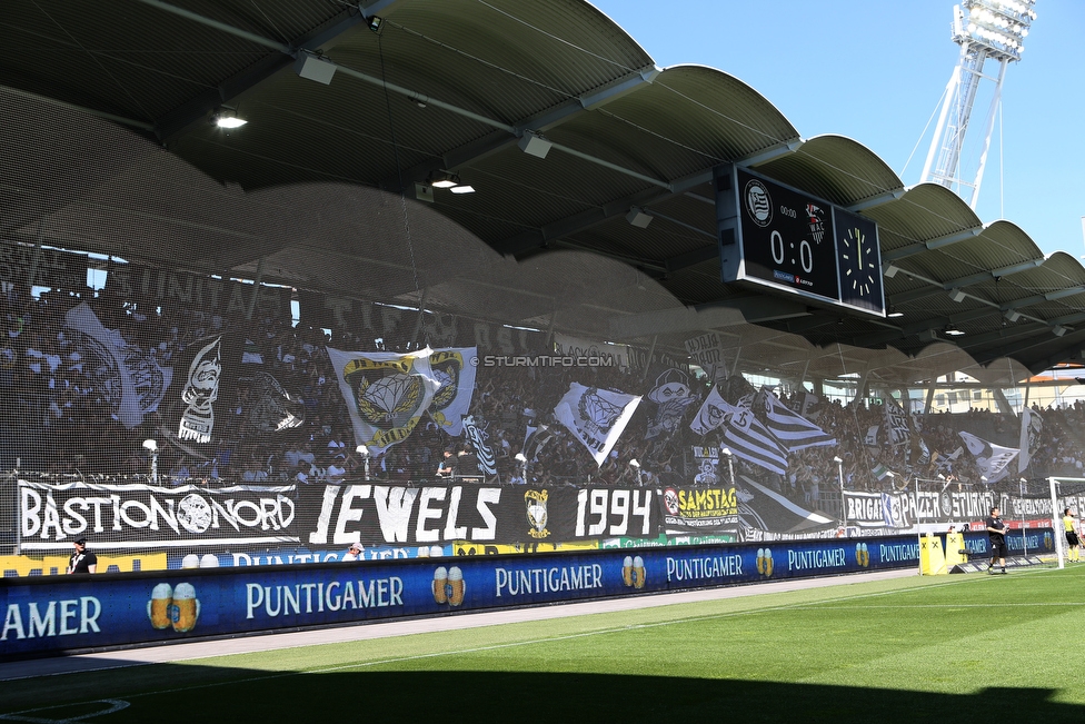 Sturm Graz - Wolfsberg
Oesterreichische Fussball Bundesliga, 26. Runde, SK Sturm Graz - Wolfsberger AC, Stadion Liebenau Graz, 21.04.2019. 

Foto zeigt Fans von Sturm
