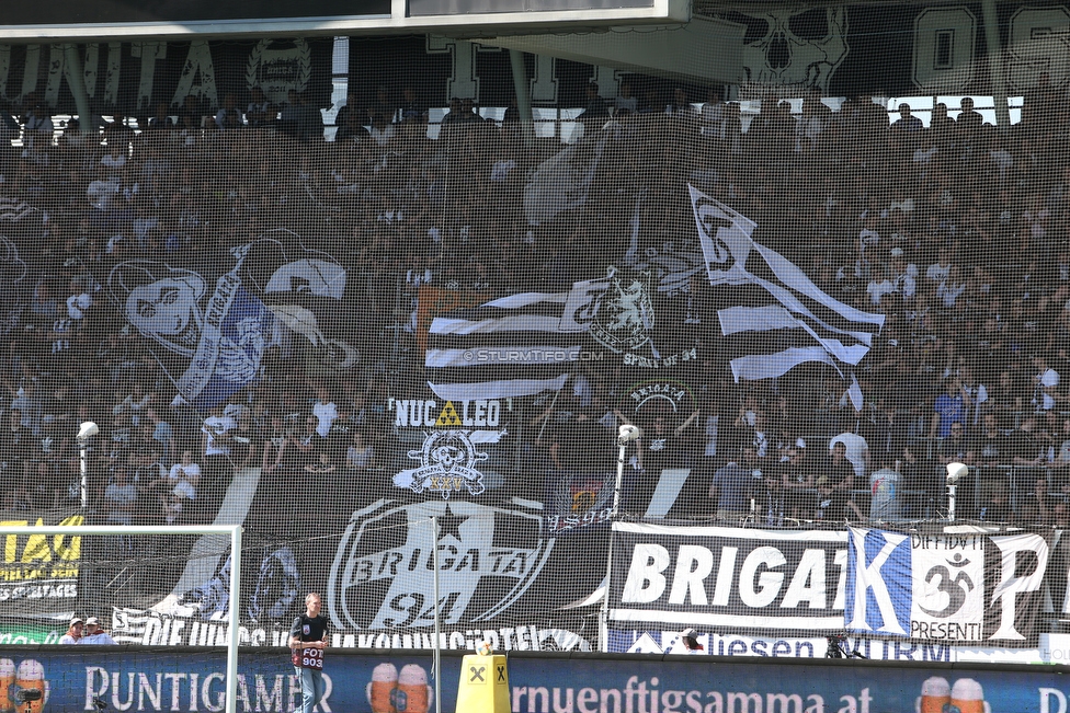 Sturm Graz - Wolfsberg
Oesterreichische Fussball Bundesliga, 26. Runde, SK Sturm Graz - Wolfsberger AC, Stadion Liebenau Graz, 21.04.2019. 

Foto zeigt Fans von Sturm
