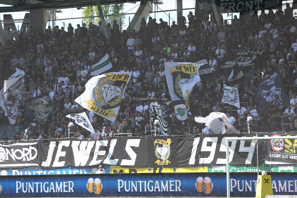 Sturm Graz - Wolfsberg
Oesterreichische Fussball Bundesliga, 26. Runde, SK Sturm Graz - Wolfsberger AC, Stadion Liebenau Graz, 21.04.2019. 

Foto zeigt Fans von Sturm
