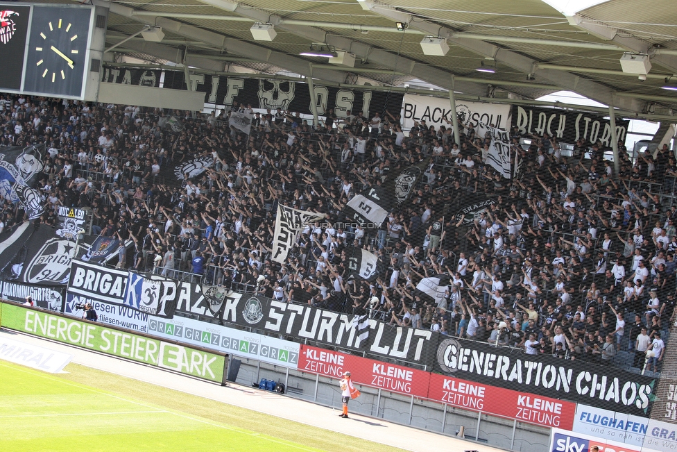 Sturm Graz - Wolfsberg
Oesterreichische Fussball Bundesliga, 26. Runde, SK Sturm Graz - Wolfsberger AC, Stadion Liebenau Graz, 21.04.2019. 

Foto zeigt Fans von Sturm
