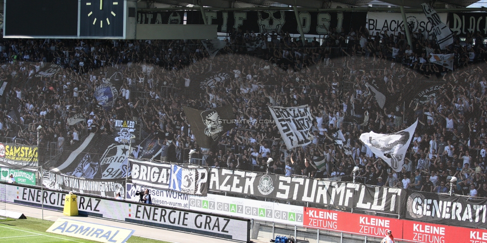 Sturm Graz - Wolfsberg
Oesterreichische Fussball Bundesliga, 26. Runde, SK Sturm Graz - Wolfsberger AC, Stadion Liebenau Graz, 21.04.2019. 

Foto zeigt Fans von Sturm
