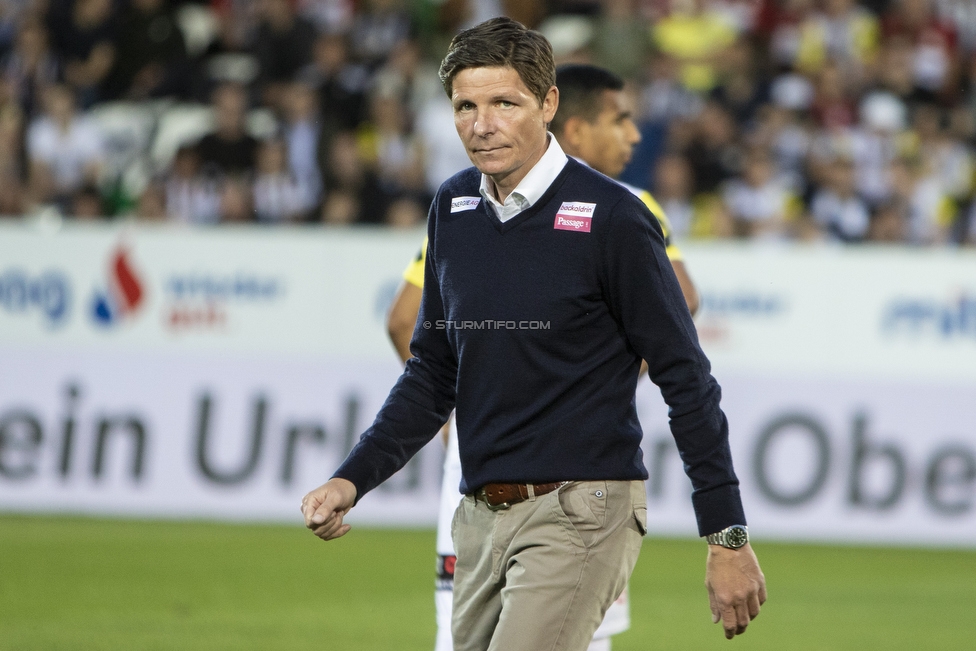 LASK - Sturm Graz
Oesterreichische Fussball Bundesliga, 27. Runde, LASK - SK Sturm Graz, Waldstadion Pasching, 24.04.2019. 

Foto zeigt Oliver Glasner (Cheftrainer LASK)
