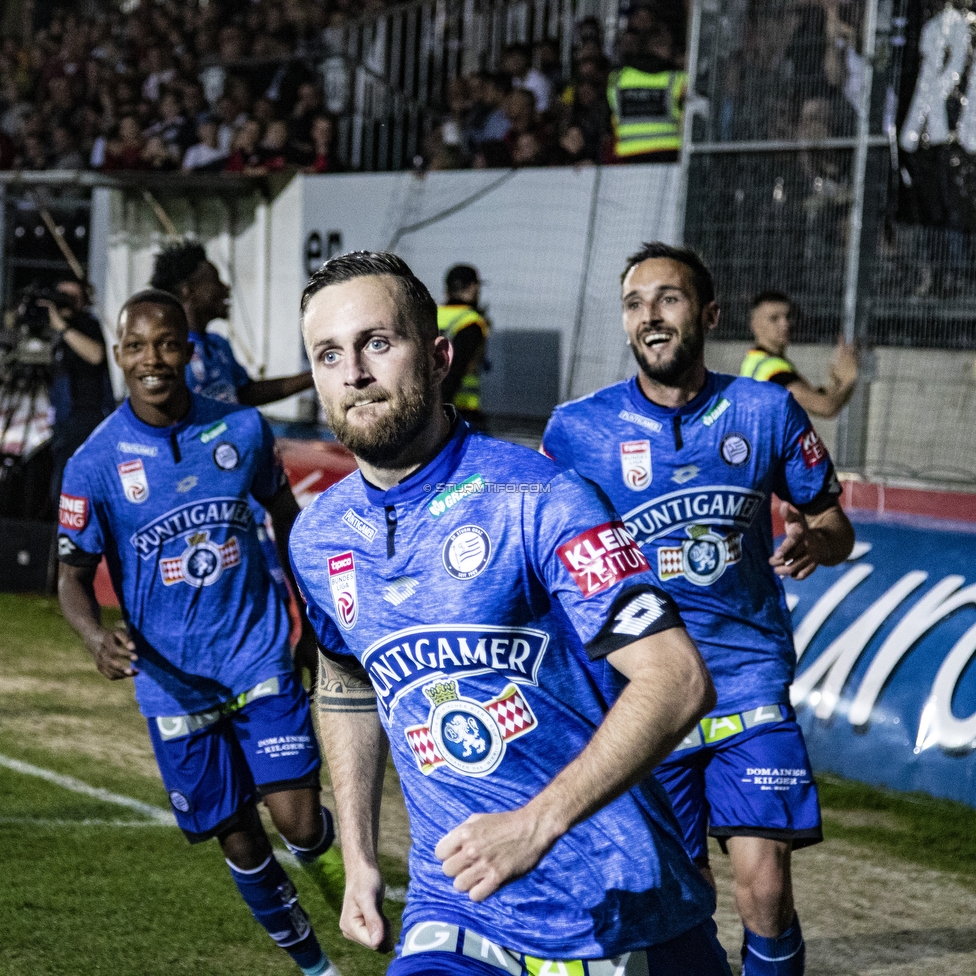 LASK - Sturm Graz
Oesterreichische Fussball Bundesliga, 27. Runde, LASK - SK Sturm Graz, Waldstadion Pasching, 24.04.2019. 

Foto zeigt Jakob Jantscher (Sturm)
Schlüsselwörter: torjubel