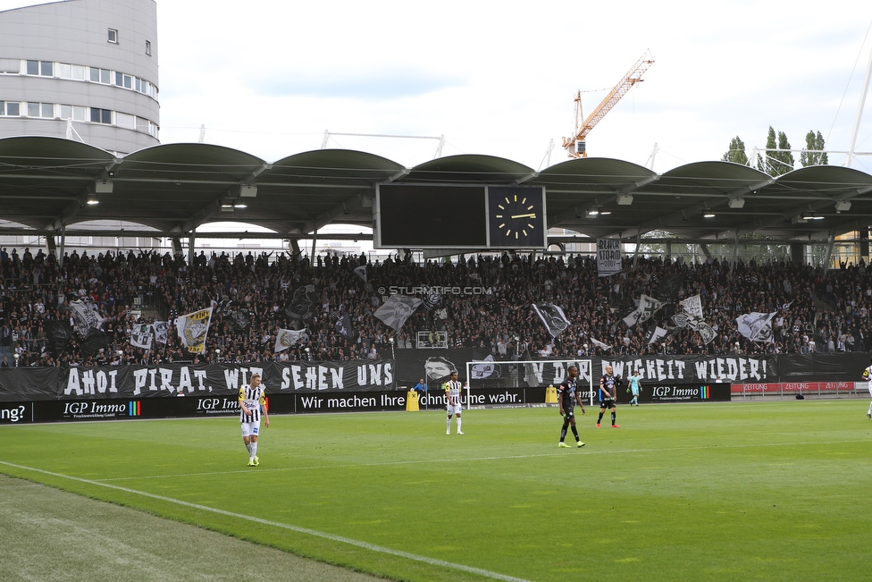 Sturm Graz - LASK
Oesterreichische Fussball Bundesliga, 28. Runde, SK Sturm Graz - LASK, Stadion Liebenau Graz, 28.04.2019. 

Foto zeigt Fans von Sturm
