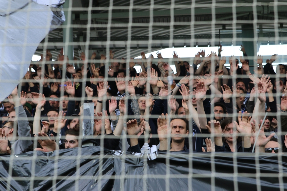 Sturm Graz - LASK
Oesterreichische Fussball Bundesliga, 28. Runde, SK Sturm Graz - LASK, Stadion Liebenau Graz, 28.04.2019. 

Foto zeigt Fans von Sturm
