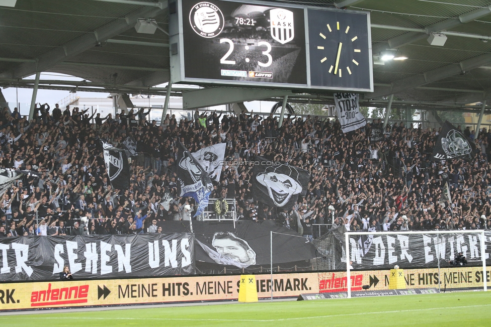 Sturm Graz - LASK
Oesterreichische Fussball Bundesliga, 28. Runde, SK Sturm Graz - LASK, Stadion Liebenau Graz, 28.04.2019. 

Foto zeigt Fans von Sturm
