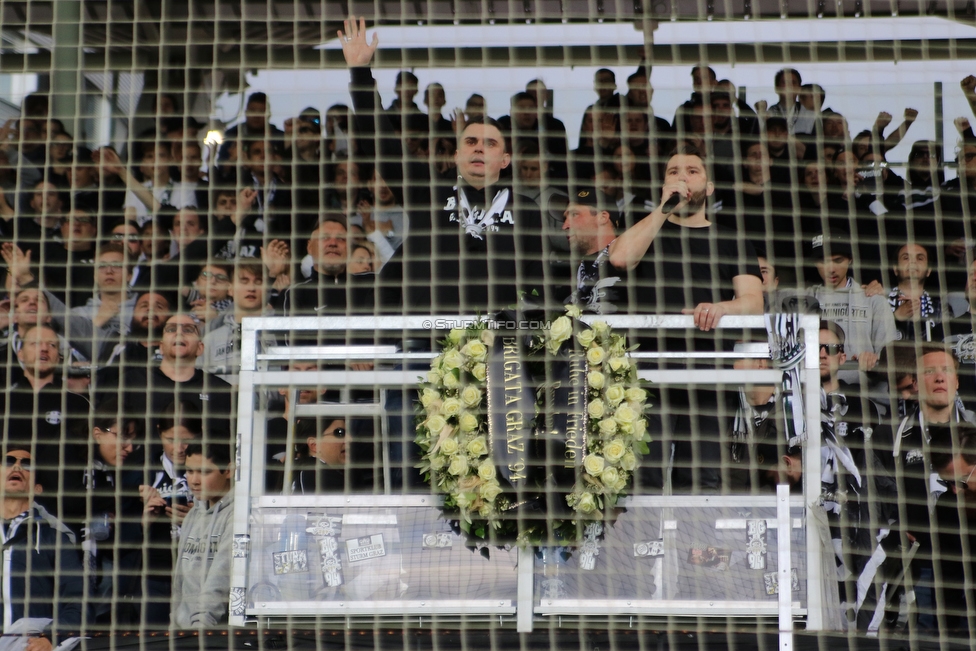 Sturm Graz - LASK
Oesterreichische Fussball Bundesliga, 28. Runde, SK Sturm Graz - LASK, Stadion Liebenau Graz, 28.04.2019. 

Foto zeigt Fans von Sturm
