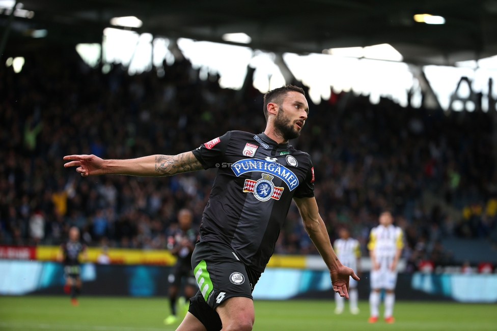 Sturm Graz - LASK
Oesterreichische Fussball Bundesliga, 28. Runde, SK Sturm Graz - LASK, Stadion Liebenau Graz, 28.04.2019. 

Foto zeigt Markus Pink (Sturm)
Schlüsselwörter: torjubel