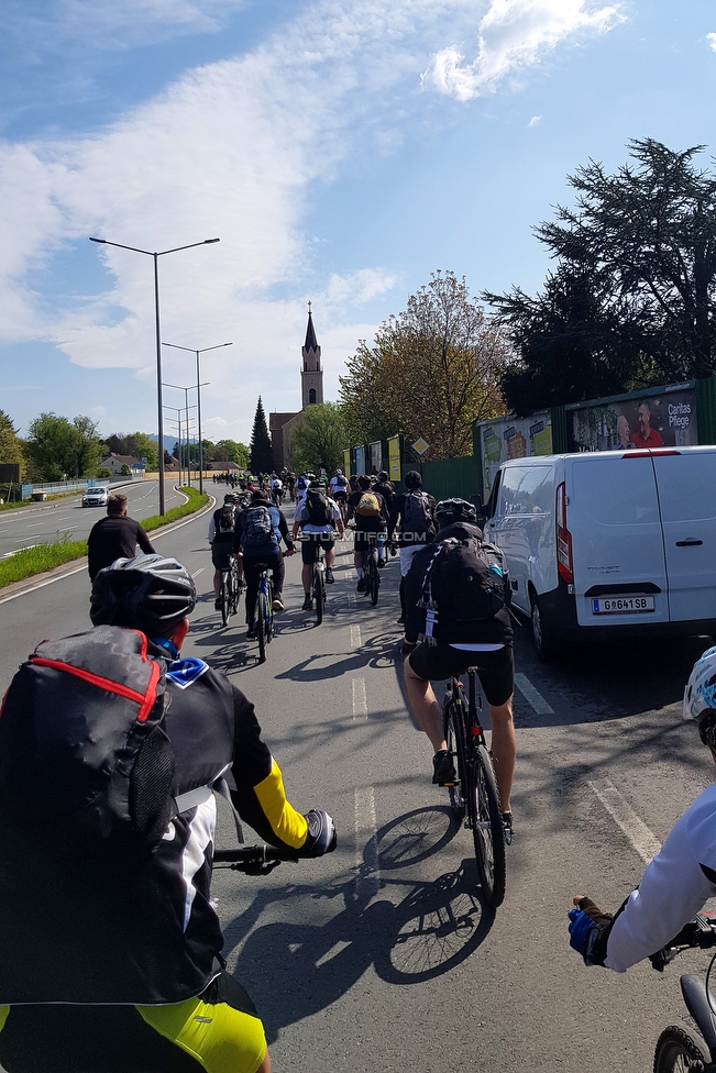 110 Jahre Sturm
110 Jahre SK Sturm Graz, Leoben, 01.05.2019.

Foto zeigt Radfahrer
