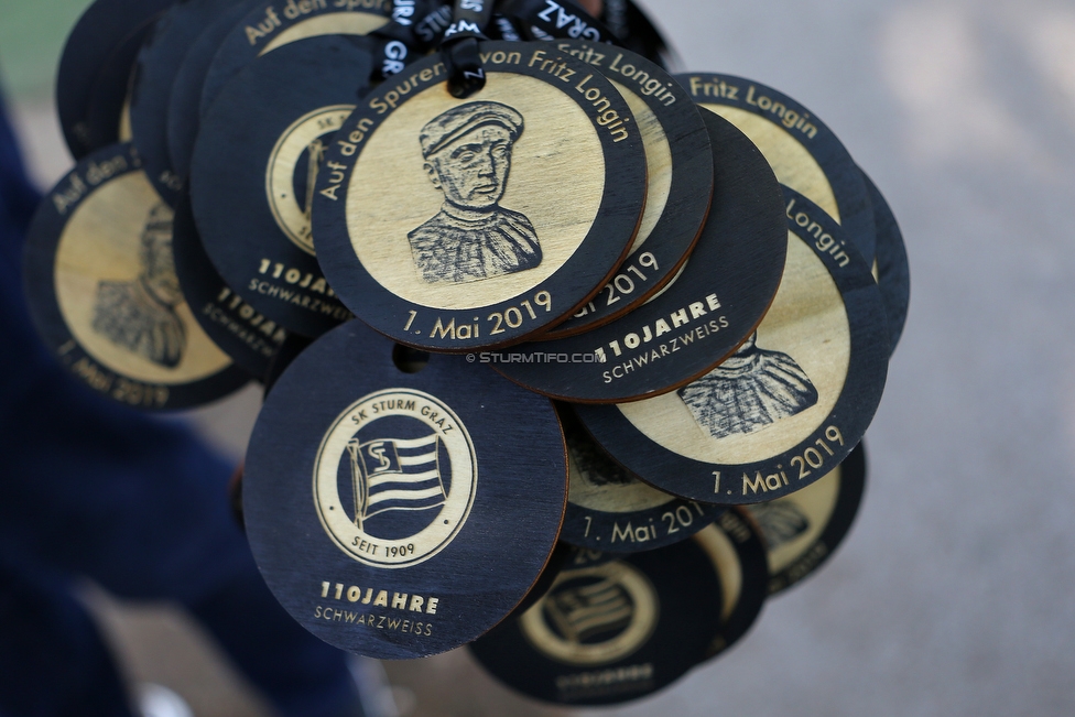 110 Jahre Sturm
110 Jahre SK Sturm Graz, Augarten Graz, 01.05.2019.

Foto zeigt Ehrenmedaillen
