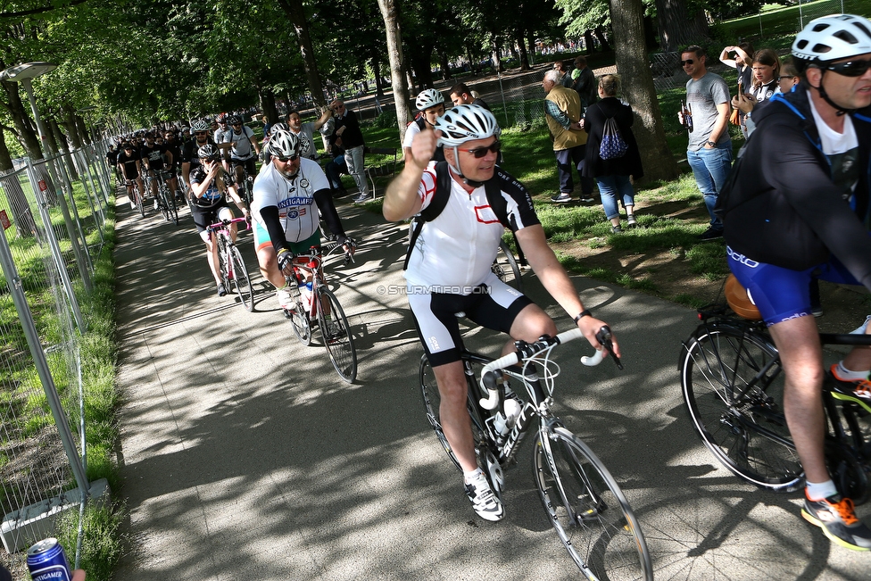 110 Jahre Sturm
110 Jahre SK Sturm Graz, Augarten Graz, 01.05.2019.

Foto zeigt Teilnehmer der Radtour
