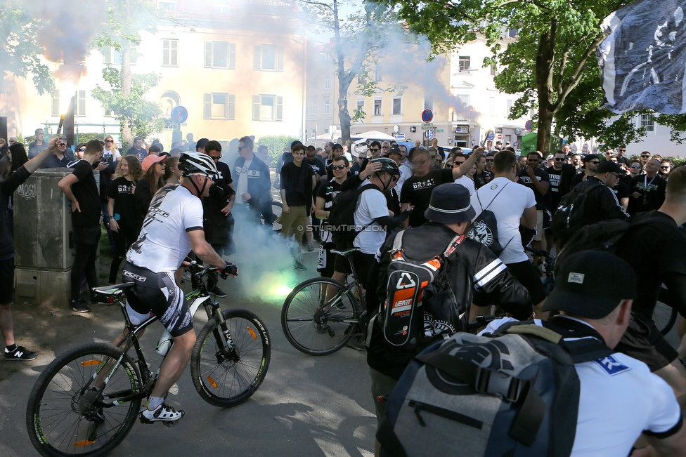 110 Jahre Sturm
110 Jahre SK Sturm Graz, Augarten Graz, 01.05.2019.

Foto zeigt Teilnehmer der Radtour
