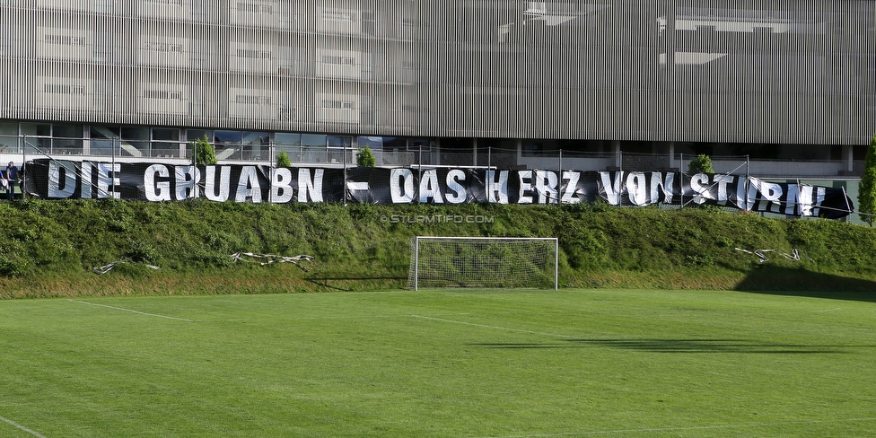 110 Jahre Sturm
110 Jahre SK Sturm Graz, Gruabn Graz, 01.05.2019.

Foto zeigt ein Spruchband
