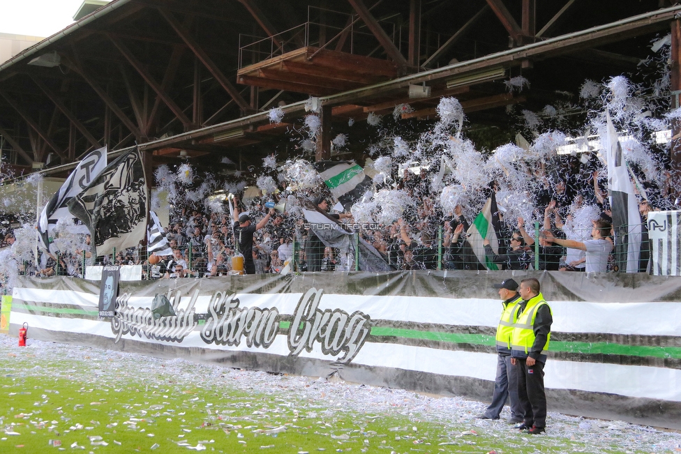 110 Jahre Sturm
110 Jahre SK Sturm Graz, Gruabn Graz, 01.05.2019.

Foto zeigt Fans von Sturm mit einer Choreografie
