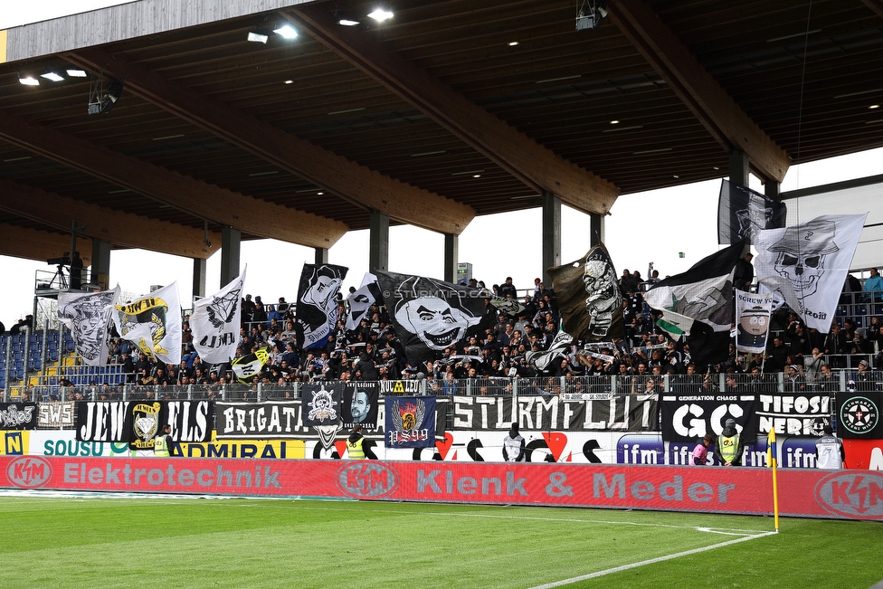 St. Poelten - Sturm Graz
Oesterreichische Fussball Bundesliga, 29. Runde, SKN St. Poelten - SK Sturm Graz, Arena St. Poelten, 05.05.2019. 

Foto zeigt Fans von Sturm
