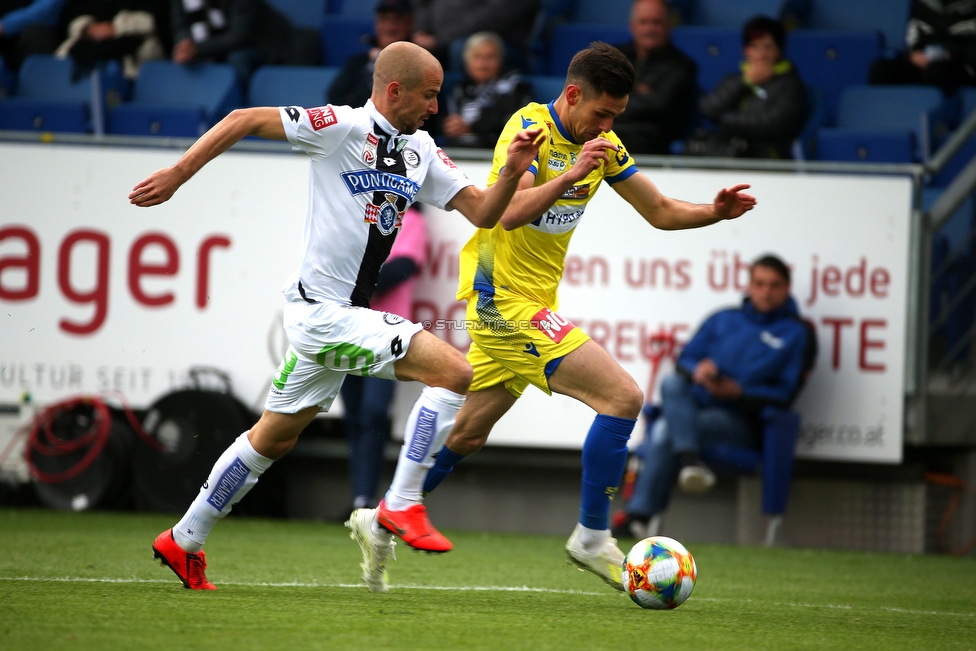 St. Poelten - Sturm Graz
Oesterreichische Fussball Bundesliga, 29. Runde, SKN St. Poelten - SK Sturm Graz, Arena St. Poelten, 05.05.2019. 

Foto zeigt Fabian Koch (Sturm)
