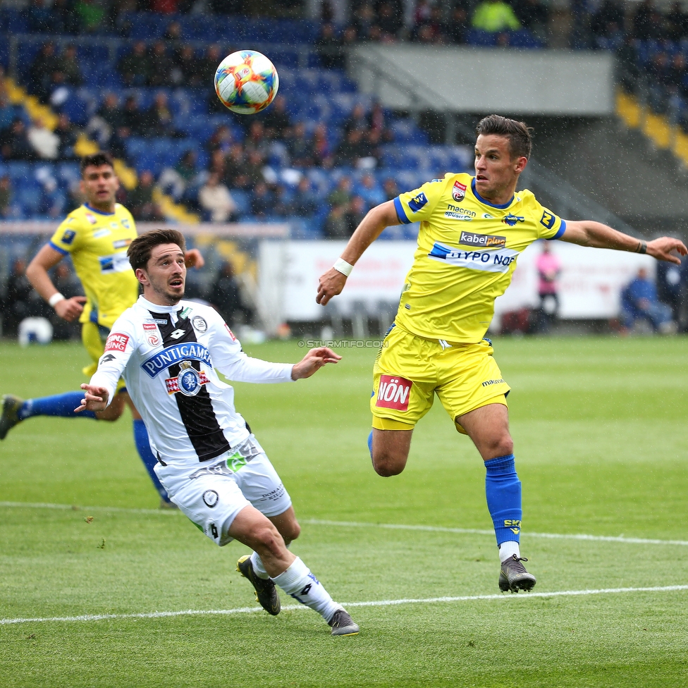 St. Poelten - Sturm Graz
Oesterreichische Fussball Bundesliga, 29. Runde, SKN St. Poelten - SK Sturm Graz, Arena St. Poelten, 05.05.2019. 

Foto zeigt Otar Kiteishvili (Sturm)
