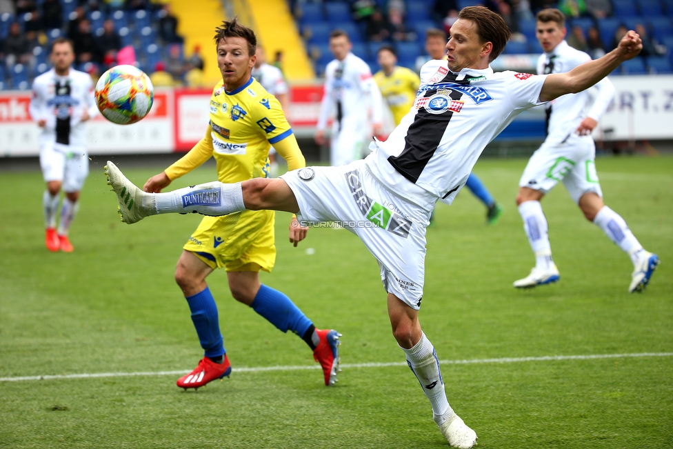 St. Poelten - Sturm Graz
Oesterreichische Fussball Bundesliga, 29. Runde, SKN St. Poelten - SK Sturm Graz, Arena St. Poelten, 05.05.2019. 

Foto zeigt Stefan Hierlaender (Sturm)
