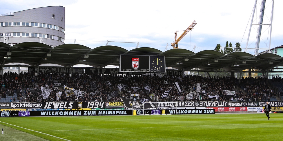 Sturm Graz - Austria Wien
Oesterreichische Fussball Bundesliga, 30. Runde, SK Sturm Graz - FK Austria Wien, Stadion Liebenau Graz, 12.05.2019. 

Foto zeigt Fans von Sturm
