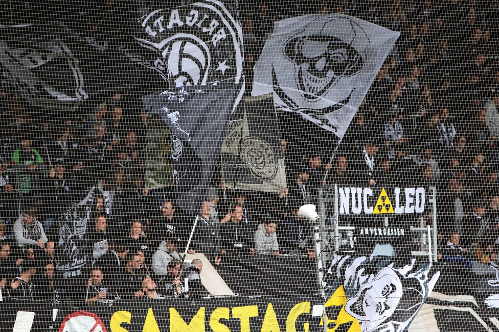 Sturm Graz - Austria Wien
Oesterreichische Fussball Bundesliga, 30. Runde, SK Sturm Graz - FK Austria Wien, Stadion Liebenau Graz, 12.05.2019. 

Foto zeigt Fans von Sturm
