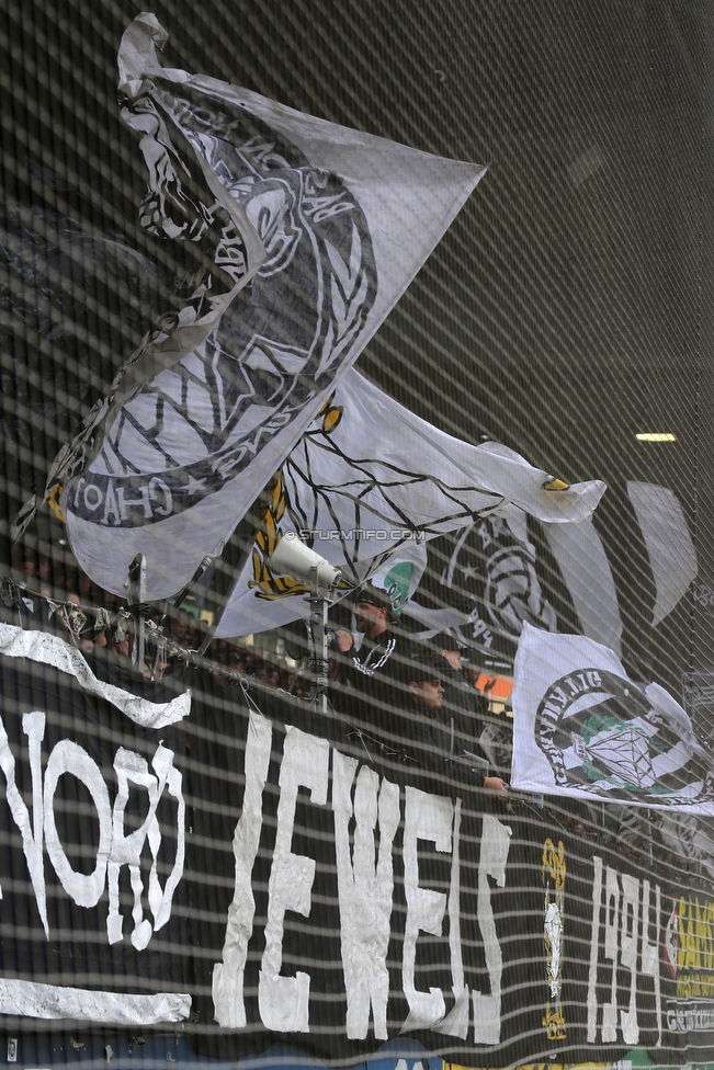 Sturm Graz - Austria Wien
Oesterreichische Fussball Bundesliga, 30. Runde, SK Sturm Graz - FK Austria Wien, Stadion Liebenau Graz, 12.05.2019. 

Foto zeigt Fans von Sturm
