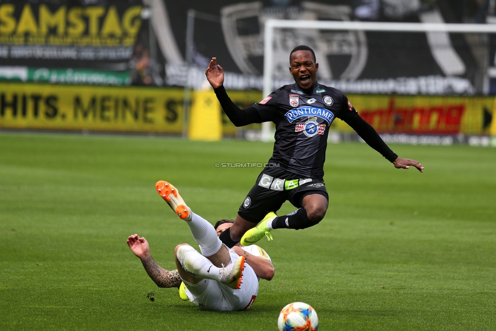 Sturm Graz - Austria Wien
Oesterreichische Fussball Bundesliga, 30. Runde, SK Sturm Graz - FK Austria Wien, Stadion Liebenau Graz, 12.05.2019. 

Foto zeigt Michael John Lema (Sturm)
