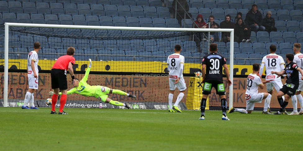 Sturm Graz - Austria Wien
Oesterreichische Fussball Bundesliga, 30. Runde, SK Sturm Graz - FK Austria Wien, Stadion Liebenau Graz, 12.05.2019. 

Foto zeigt Florian Klein (Austria), Ivan Lucic (Austria), Uros Matic (Austria), Ivan Ljubic (Sturm), Michael Madl (Austria), Christian Schoissengeyr (Austria) und Otar Kiteishvili (Sturm)
Schlüsselwörter: tor