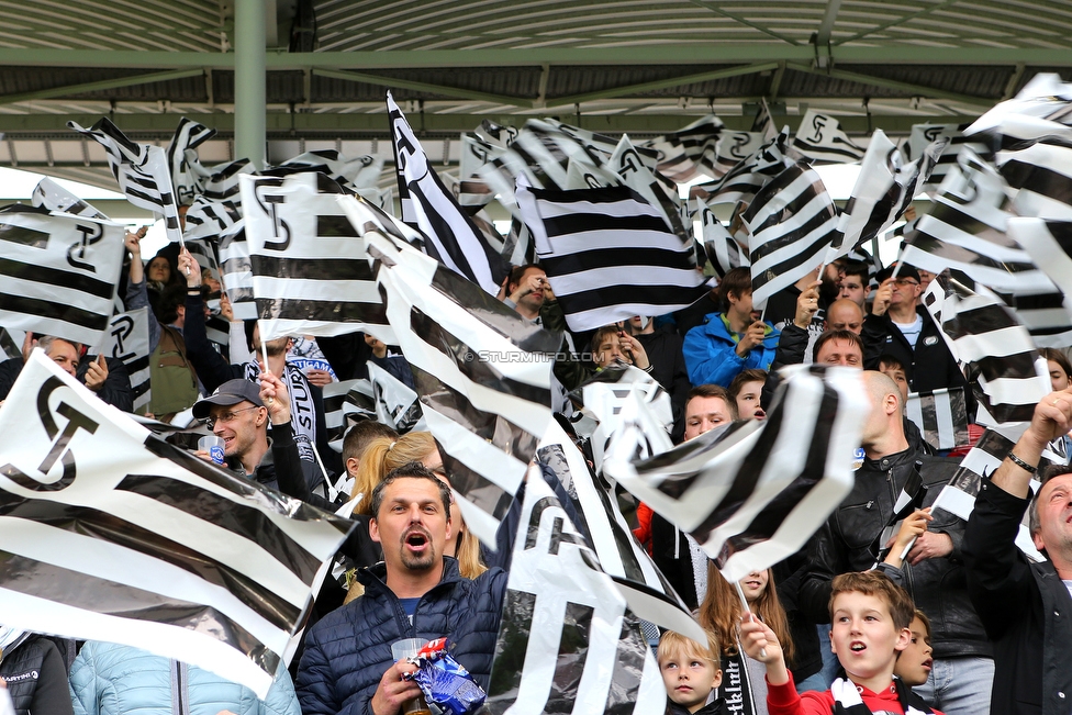 Sturm Graz - RB Salzburg
Oesterreichische Fussball Bundesliga, 31. Runde, SK Sturm Graz - FC RB Salzburg, Stadion Liebenau Graz, 19.05.2019. 

Foto zeigt Fans von Sturm mit einer Choreografie
