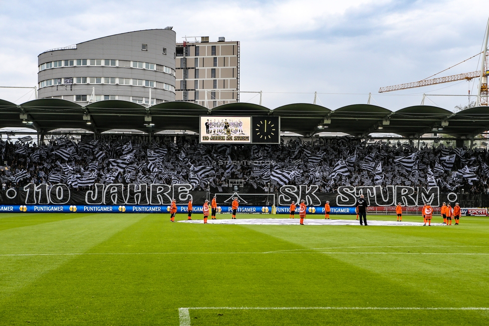 Sturm Graz - RB Salzburg
Oesterreichische Fussball Bundesliga, 31. Runde, SK Sturm Graz - FC RB Salzburg, Stadion Liebenau Graz, 19.05.2019. 

Foto zeigt Fans von Sturm mit einer Choreografie
