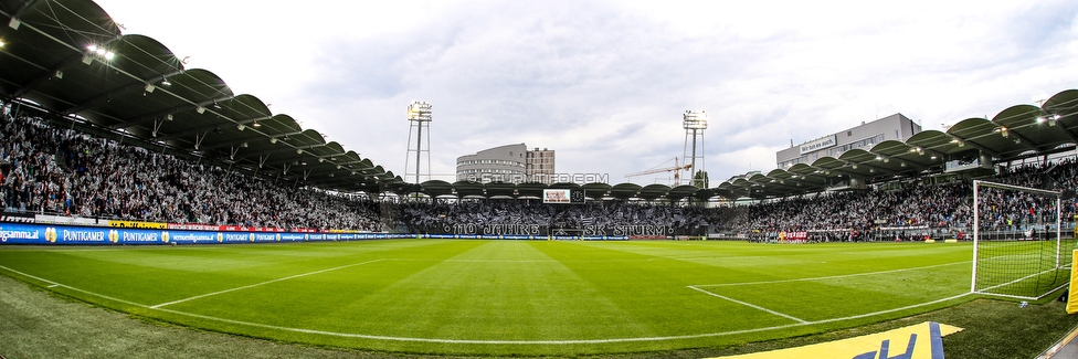 Sturm Graz - RB Salzburg
Oesterreichische Fussball Bundesliga, 31. Runde, SK Sturm Graz - FC RB Salzburg, Stadion Liebenau Graz, 19.05.2019. 

Foto zeigt Fans von Sturm mit einer Choreografie
