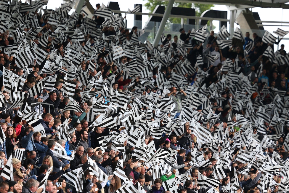 Sturm Graz - RB Salzburg
Oesterreichische Fussball Bundesliga, 31. Runde, SK Sturm Graz - FC RB Salzburg, Stadion Liebenau Graz, 19.05.2019. 

Foto zeigt Fans von Sturm mit einer Choreografie
