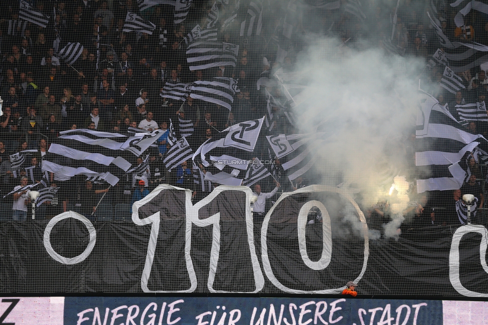 Sturm Graz - RB Salzburg
Oesterreichische Fussball Bundesliga, 31. Runde, SK Sturm Graz - FC RB Salzburg, Stadion Liebenau Graz, 19.05.2019. 

Foto zeigt Fans von Sturm mit einer Choreografie
