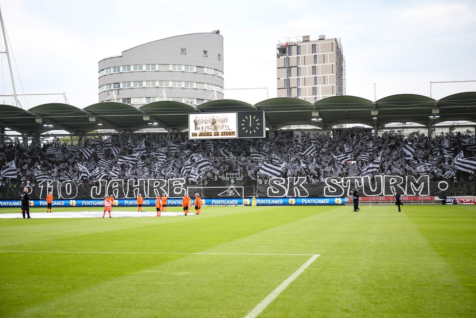 Sturm Graz - RB Salzburg
Oesterreichische Fussball Bundesliga, 31. Runde, SK Sturm Graz - FC RB Salzburg, Stadion Liebenau Graz, 19.05.2019. 

Foto zeigt Fans von Sturm mit einer Choreografie
