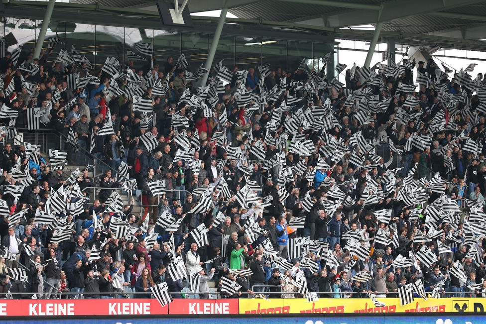 Sturm Graz - RB Salzburg
Oesterreichische Fussball Bundesliga, 31. Runde, SK Sturm Graz - FC RB Salzburg, Stadion Liebenau Graz, 19.05.2019. 

Foto zeigt Fans von Sturm mit einer Choreografie
