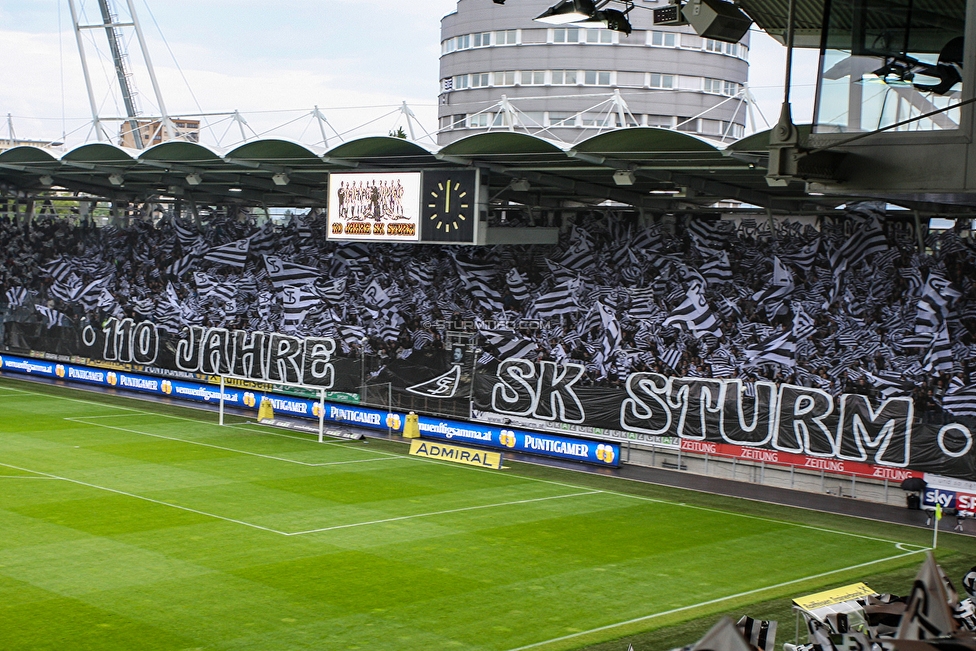 Sturm Graz - RB Salzburg
Oesterreichische Fussball Bundesliga, 31. Runde, SK Sturm Graz - FC RB Salzburg, Stadion Liebenau Graz, 19.05.2019. 

Foto zeigt Fans von Sturm mit einer Choreografie
