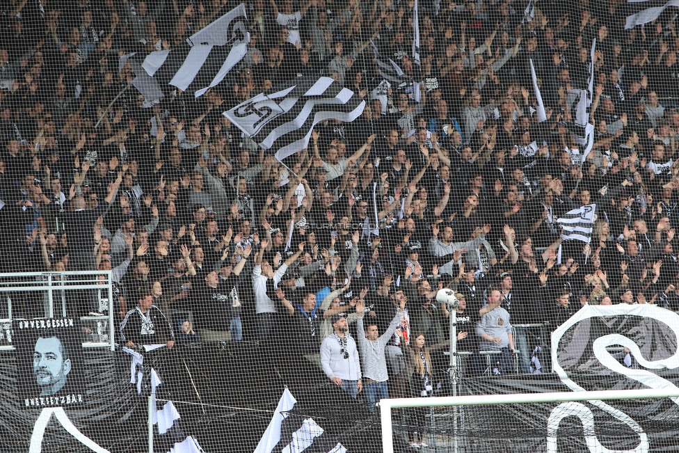 Sturm Graz - RB Salzburg
Oesterreichische Fussball Bundesliga, 31. Runde, SK Sturm Graz - FC RB Salzburg, Stadion Liebenau Graz, 19.05.2019. 

Foto zeigt Fans von Sturm
