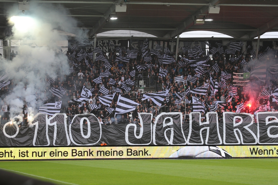 Sturm Graz - RB Salzburg
Oesterreichische Fussball Bundesliga, 31. Runde, SK Sturm Graz - FC RB Salzburg, Stadion Liebenau Graz, 19.05.2019. 

Foto zeigt Fans von Sturm
Schlüsselwörter: pyrotechnik